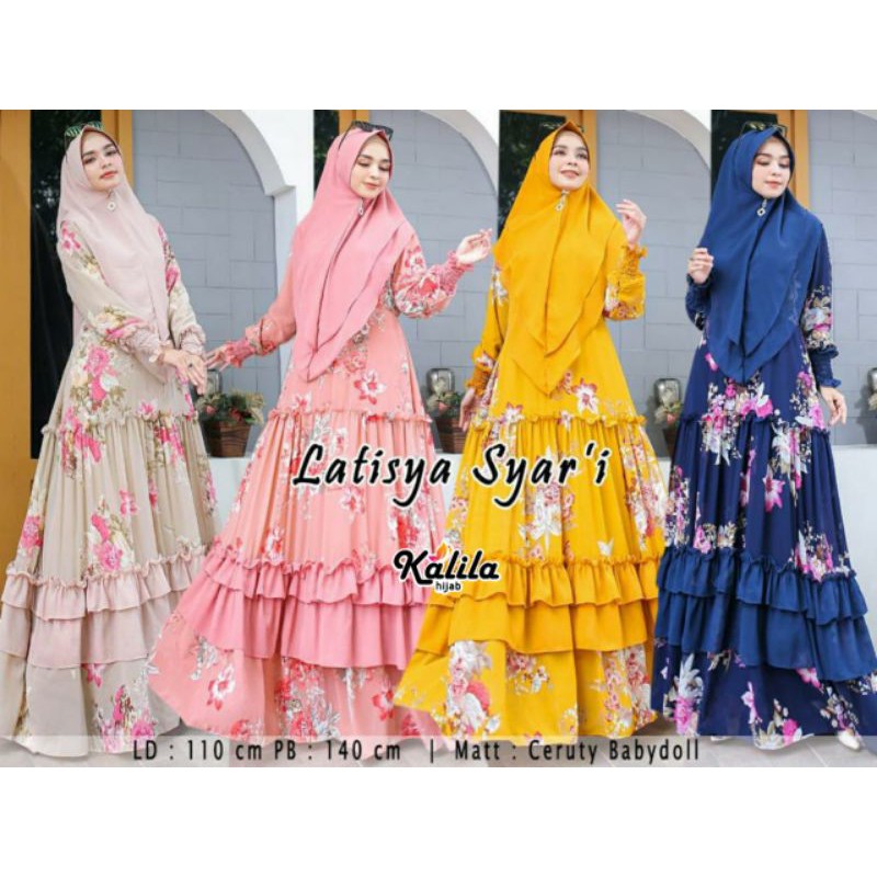 Gamis Latisya Syar'i Pakaian Wanita