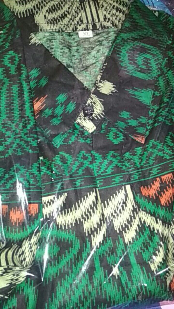 Baju Batik Hijau Ketjubung