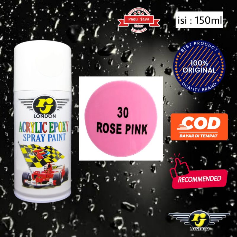 Pilok pilox warna rose pink cat semprot aerosol 150cc rj london spray paint