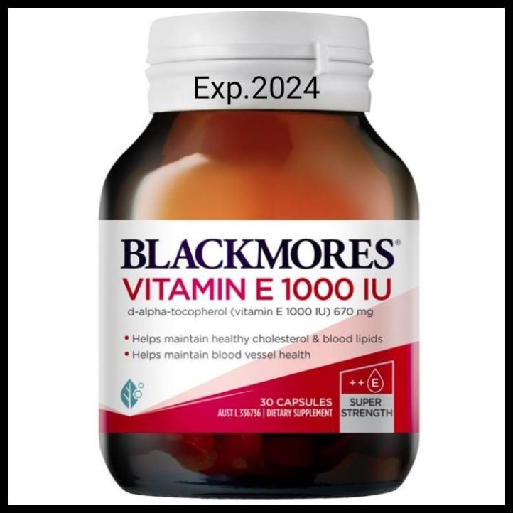 Blackmores Natural E Vitamin E 1000Iu Vitamin E 1000 Iu 30 Capsul