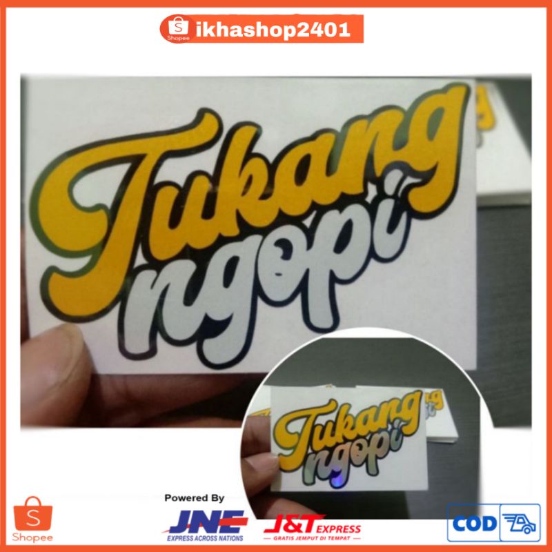 

MURAH Sticker tukang ngopi sticker cutting / COD