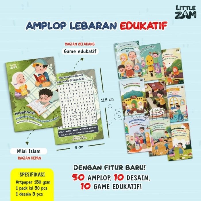 

Amplop Lebaran Edukatif Litle Zam