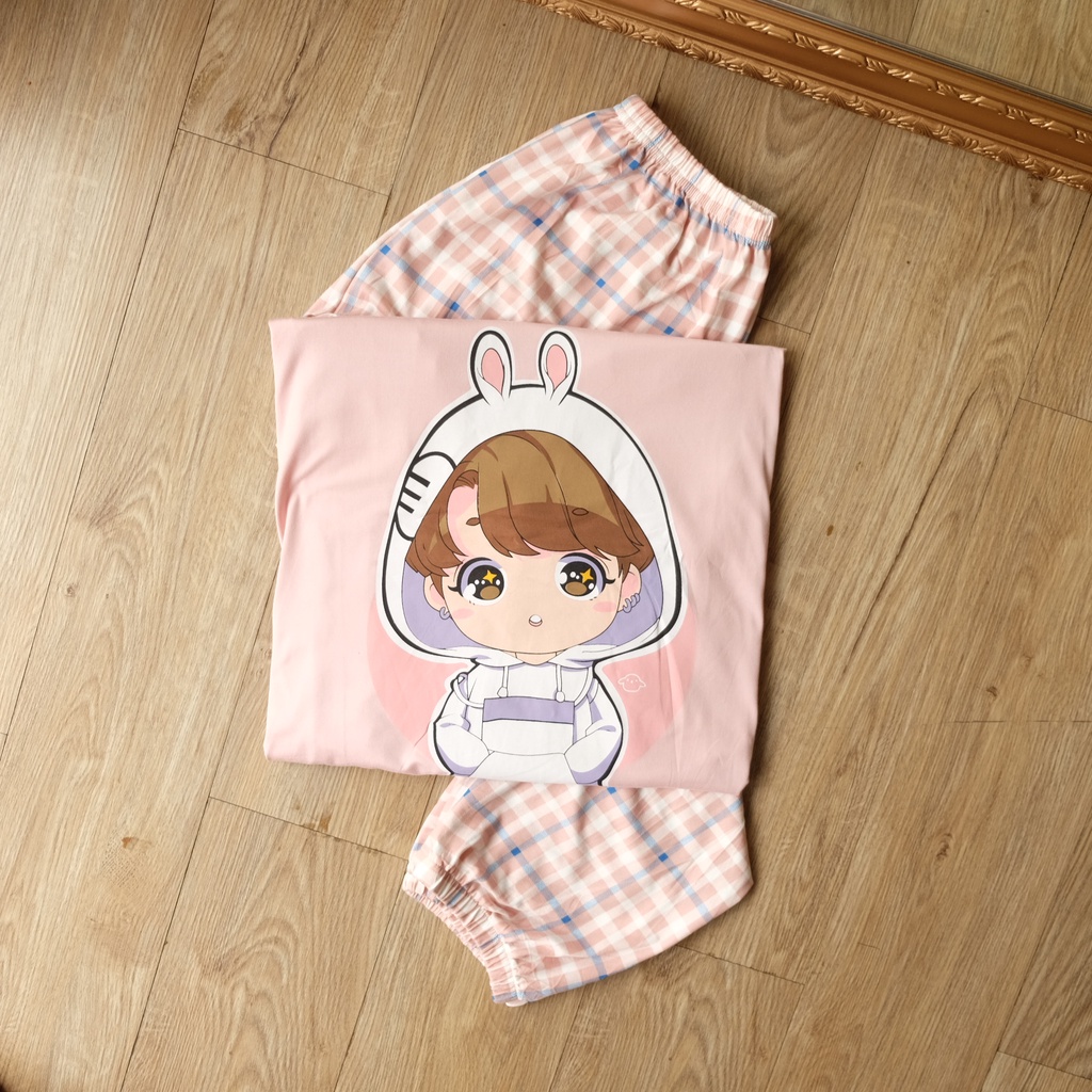 TEE PAJAMAS BTS SPECIAL EDITION Baju Tidur Wanita