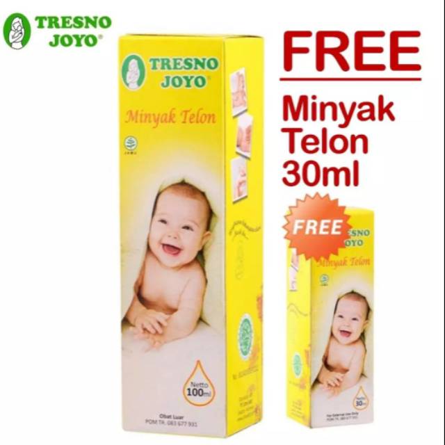 Minyak Telon Tresno Joyo 100ml free Minyak Telon 30ml