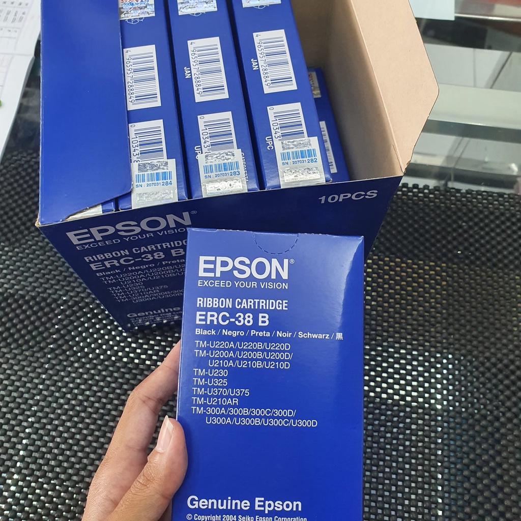 Epson Ribbon Cartridge / Pita / Tinta ERC-38 B Original