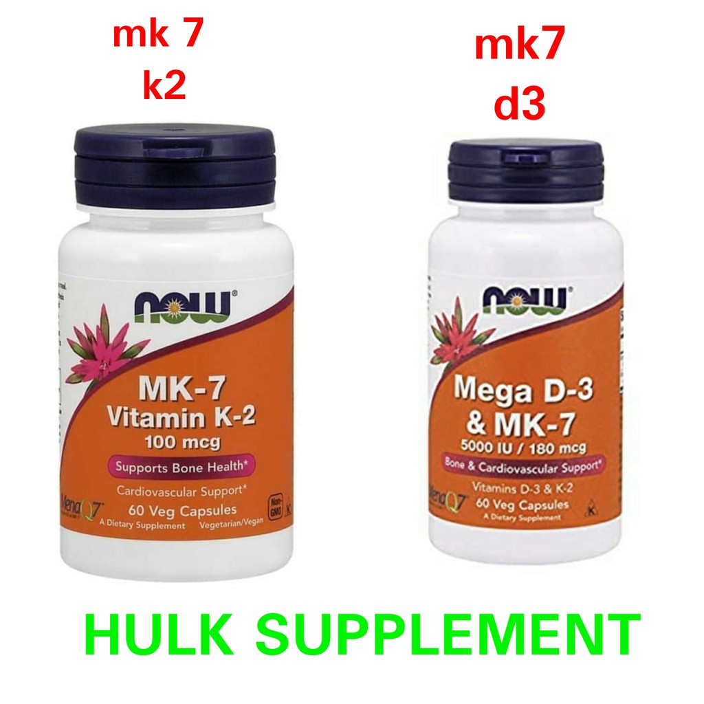 Jual Now mk7 mk 7 vitamin k2 vit k2 vitamin k vit k / vitamin d3 vit d3