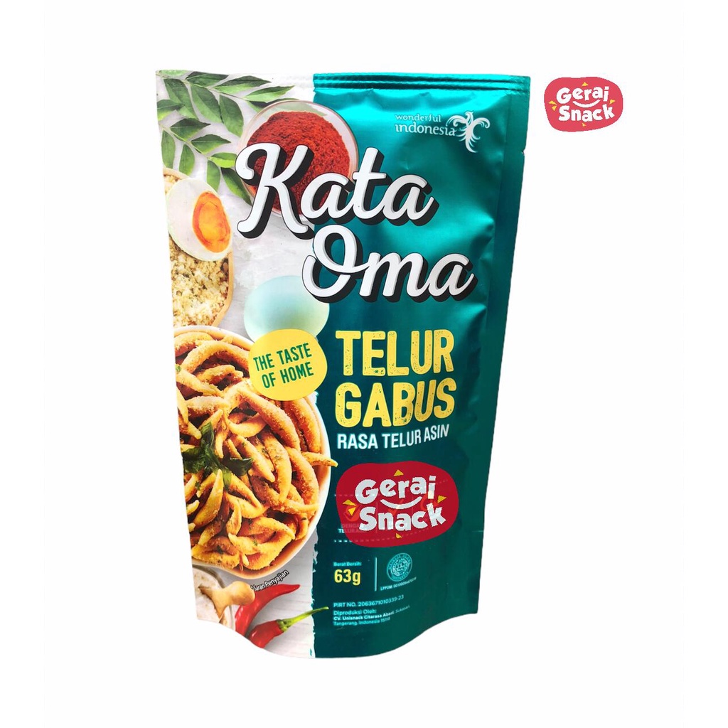 Telur Gabus Kata Oma Rasa Balado Kemasan Premium (63g)