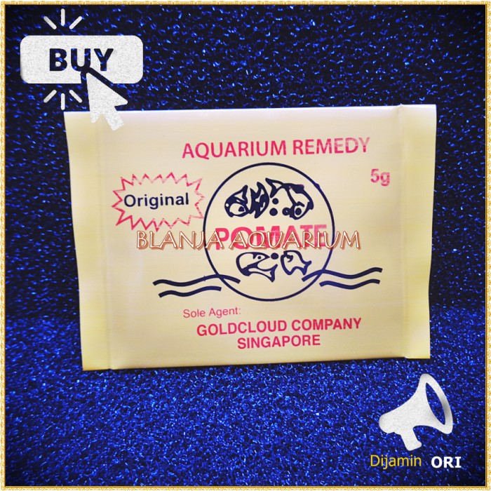

POMATE ORI Hologram Singapore Internasional 5gr Obat Ikan Pomate Jamur Bisa COD Blanja Aquarium