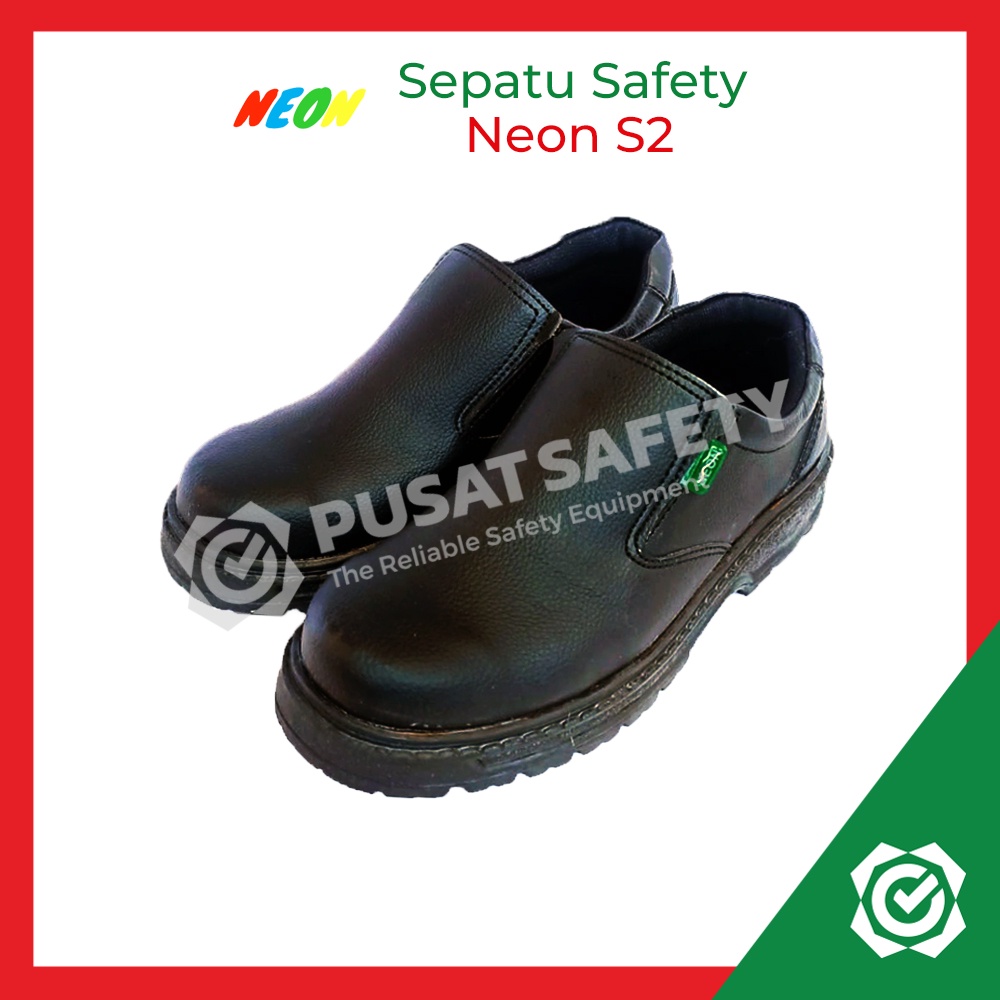 Sepatu Safety Proyek Neon S2 Slop Kerja Lapangan