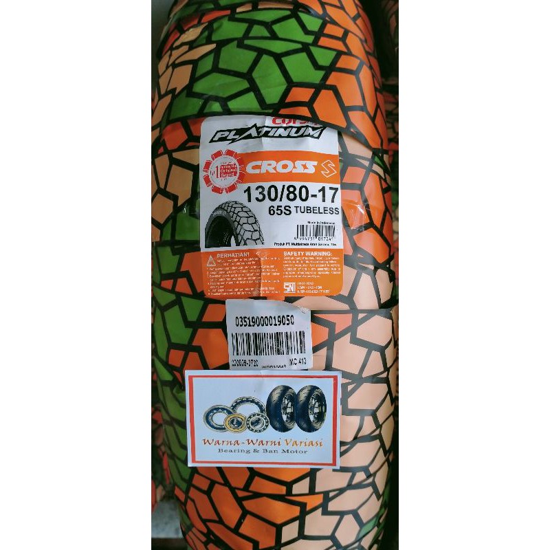 Ban Motor CORSA CROSS S 130 / 80 ring 17 bonus Pentil