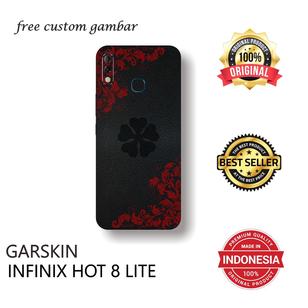 GARSKIN/STICKER HANDPHONE INFINIX HOT 8 LITE  CUSTOM