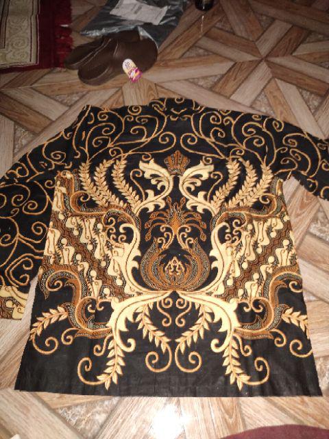 Wou Batik Couple Shofia Estetika Brokat  - Couple Modern Batik Couple Kujang Emas