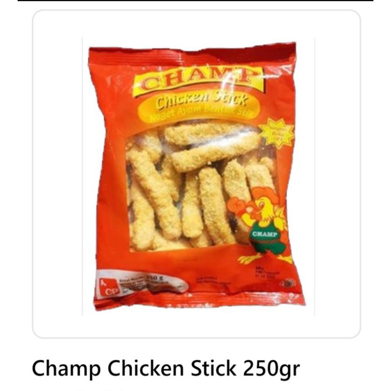 

Champ Chicken Nugget Stick 250gr