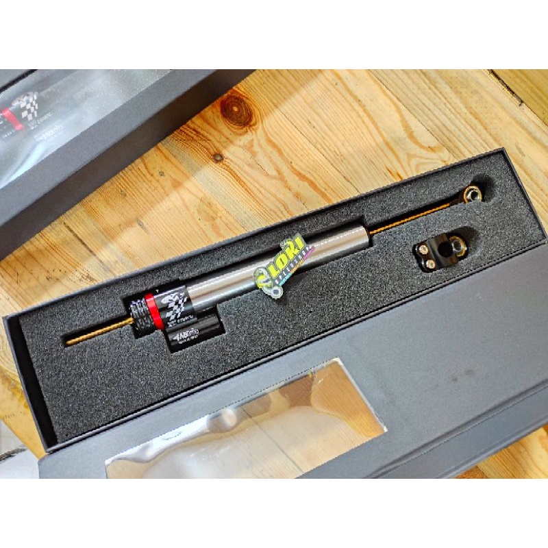 Stabilizer Stabiliser Steering Damper Matris Carbon Silver Panjang Pendek Ninja R RR Rxking-Matris Silver