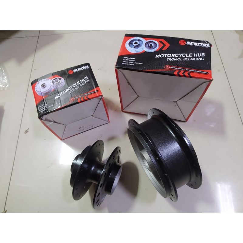 Tromol Set Depan Belakang black series Scarlet Tromol Rx king Rxking - RX king new Chrome-2