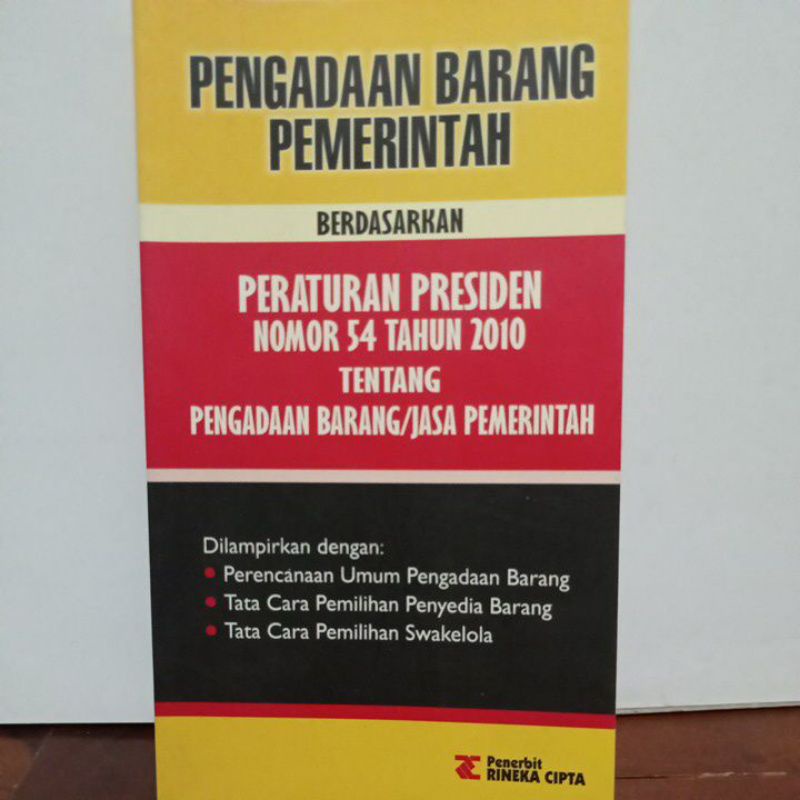 Jual Buku Pengadaan Barang Pemerintah Berdasarkan Peraturan Presiden ...