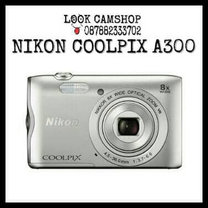 KAMERA DIGITAL CAMERA NIKON COOLPIX A300 NIKON A 300 SILVER