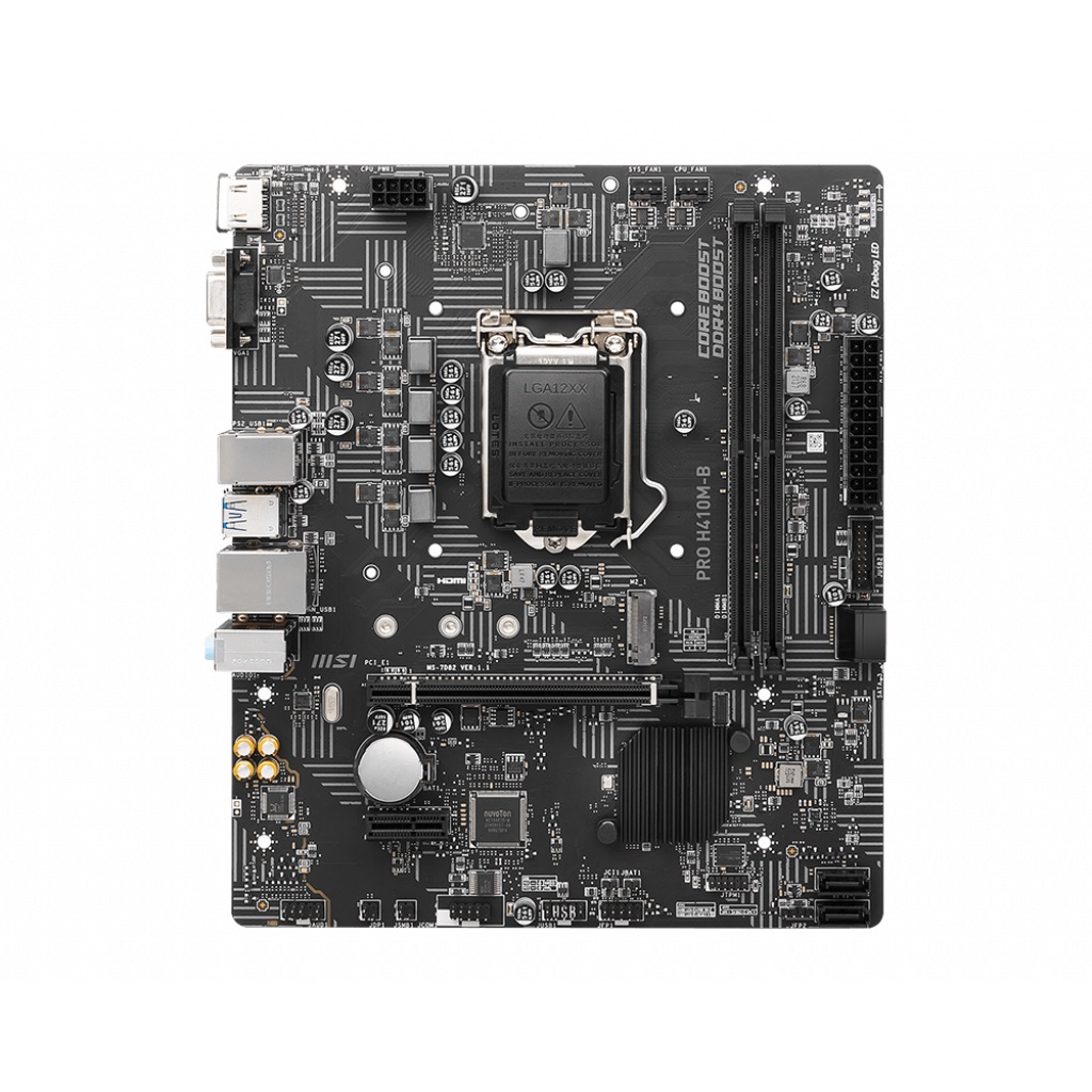 Motherboard MSI PRO H410M-B m-ATX LGA1200 HDMI VGA - MSI Pro H410MB