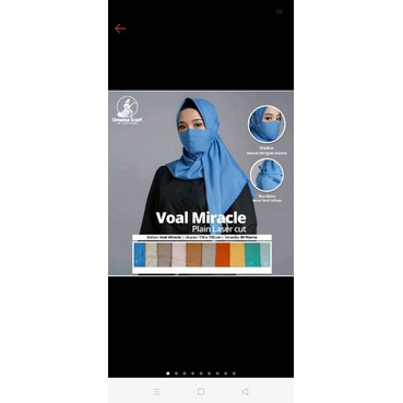 jilbab umama Voal Miracle Mask