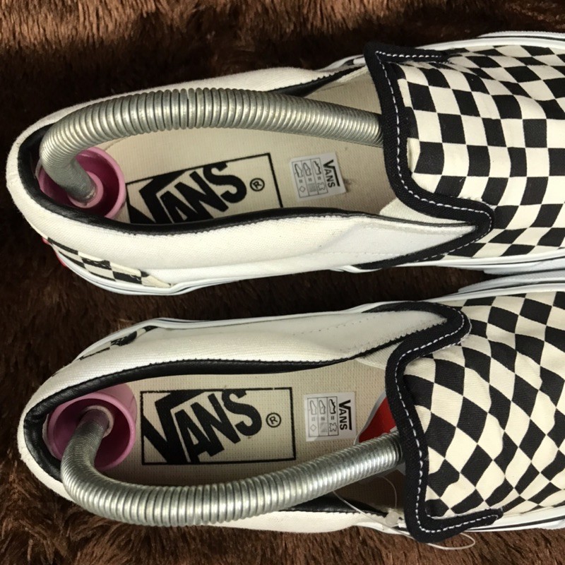 SEPATU VANS SLIP ON CHEKER BOARD (VANS CATU) EGRET BNIB