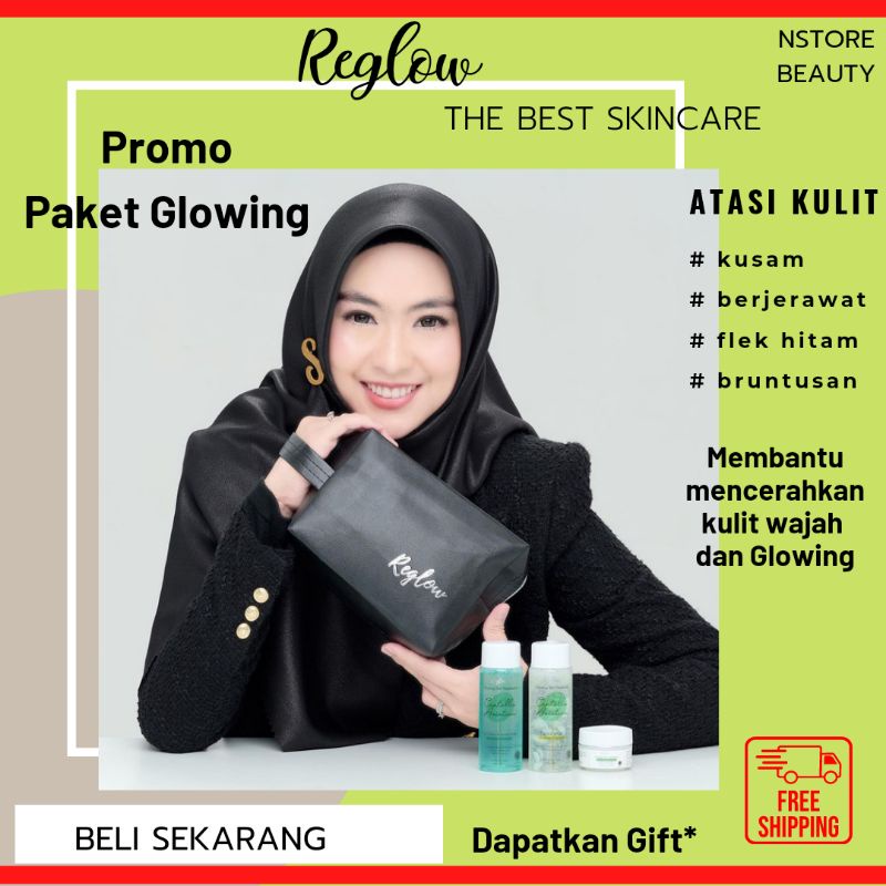 Reglow Paket Skincare Wajah Glowing I Skincare Acne Flek dan Kusam