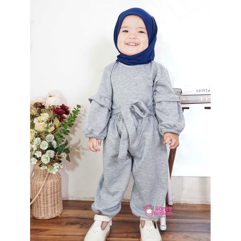 Setelan Baju Muslim Anak Perempuan / One Set Alika Babyterry Premium