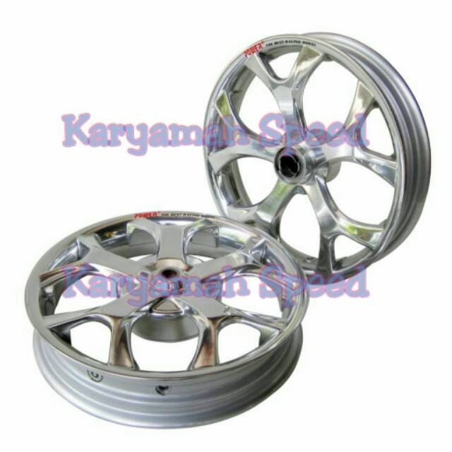 Velg POWER Mio - Mio J - Xeon - Soul GT - M3 - Fino - GT 125 Type Millenium Chrome Pholise