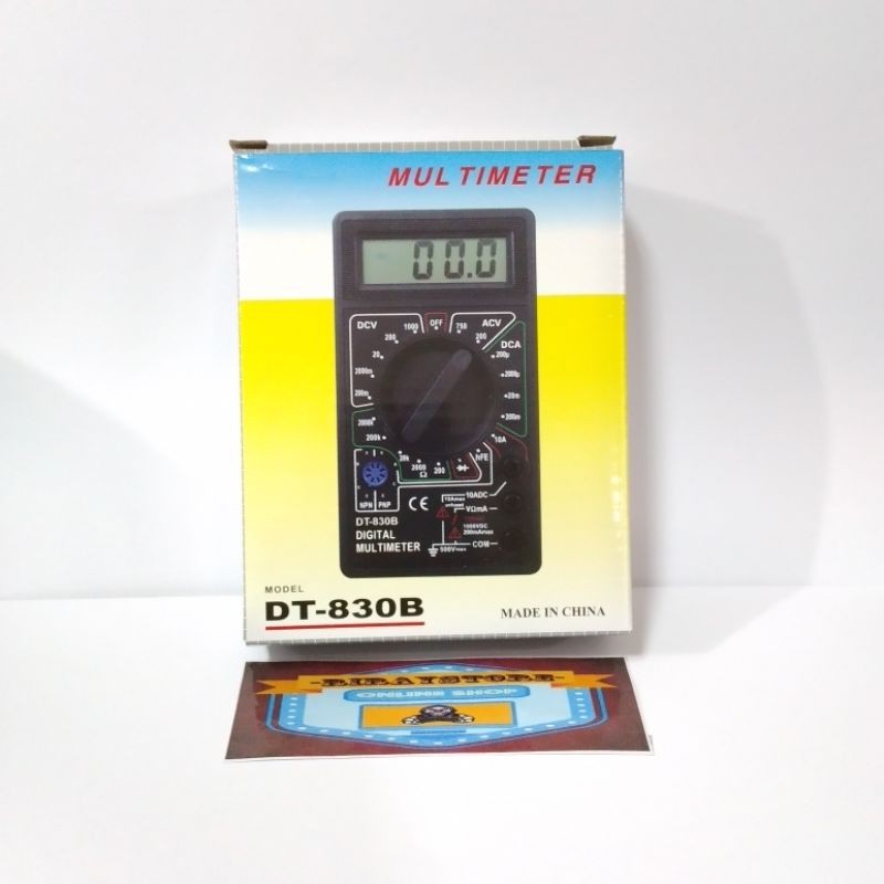 ALAT TESTER MULTIMETER, AVOMETER, MULTITESTER DIGITAL DT-830B DT830B Testeran digital