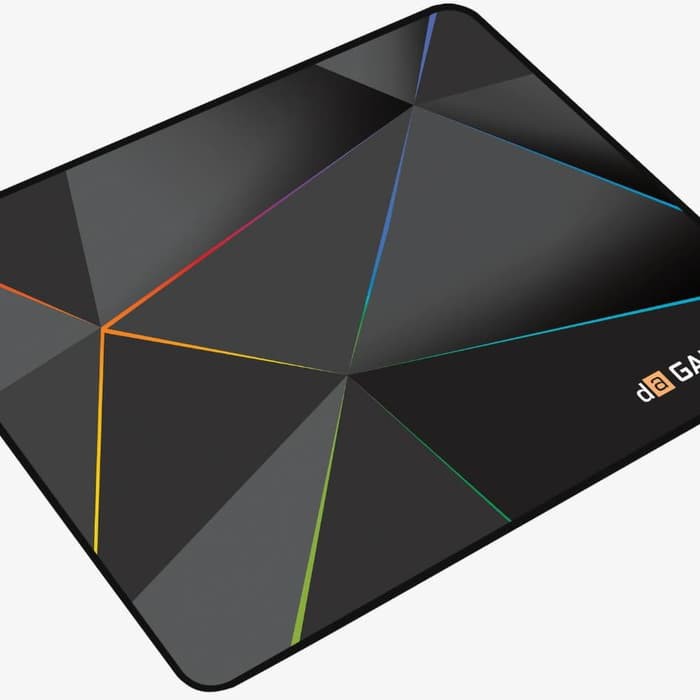 Mousepad Digital Alliance Rainbow RGB Gaming - Soft jahit Pinggir DA Rainbow Mouse Pad Original