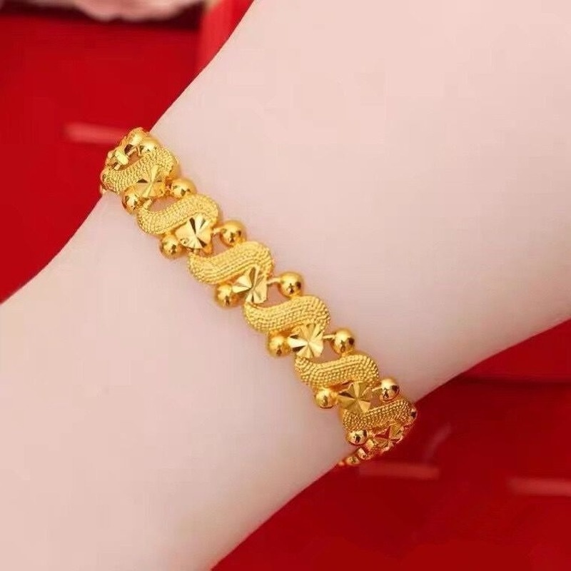 [Z H Jewelry] Hip Hop Rock Wanita Fashion 18K Gelang Aksesoris Perhiasan Pesta