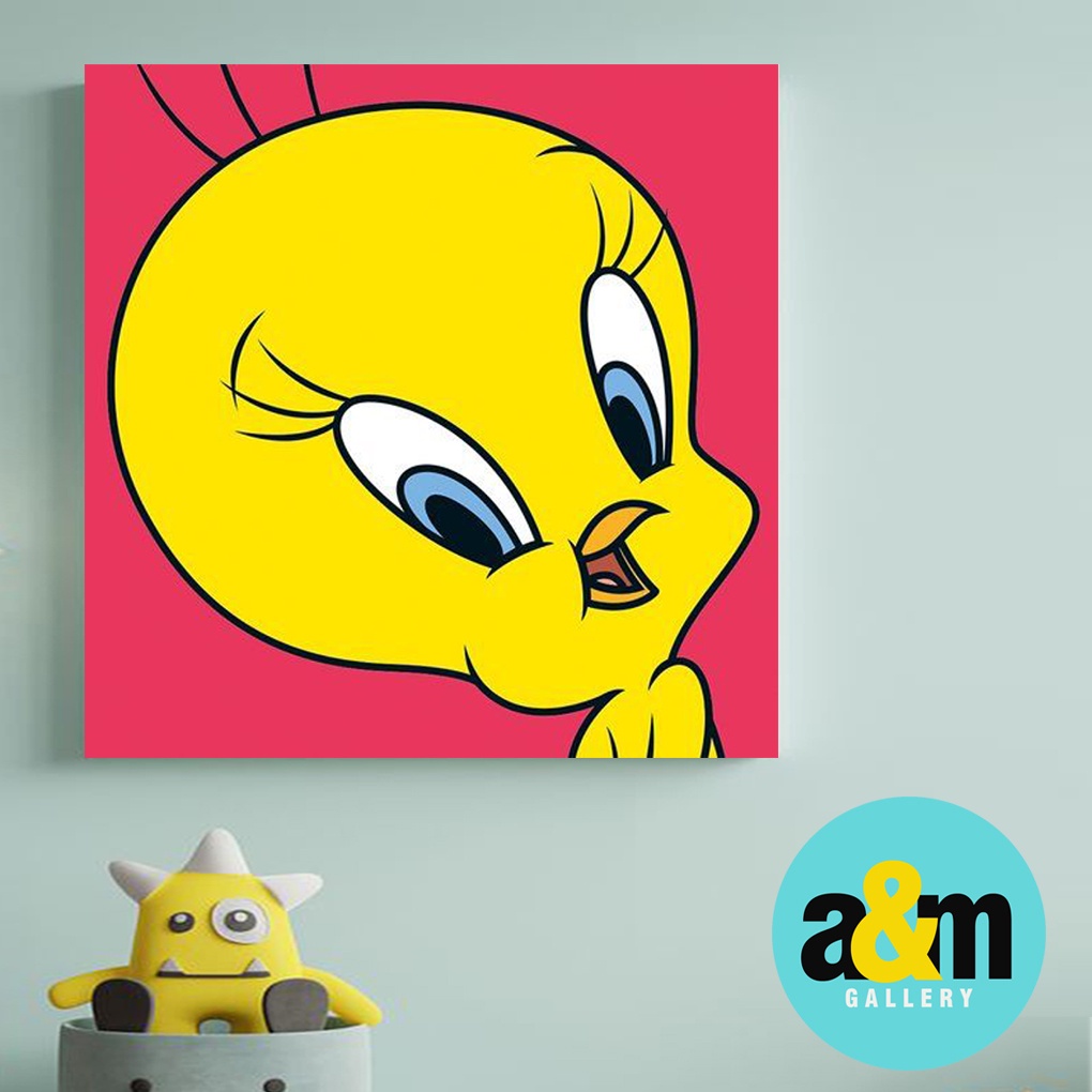 Hiasan Dinding Kamar Bayi ( 20 X 20 ) Pajangan Anak Dekorasi Bayi Wall Decor Tema LOONEY TUNES - A&amp;M