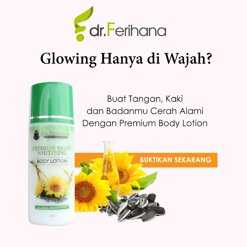 PREMIUM NIGHT WHITENING BODY LOTION DR. FERIHANA