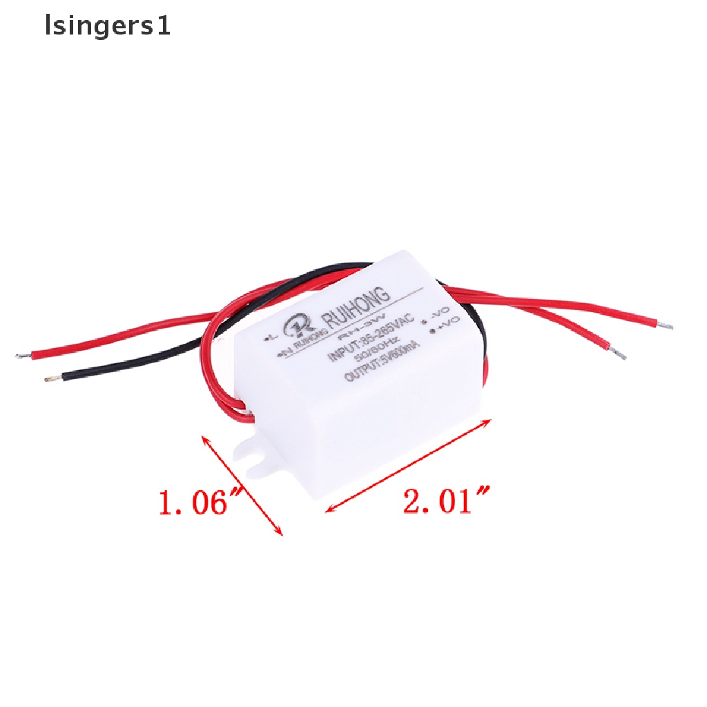 (lsingers1) Modul Power Supply AC-DC 0.3A 3W 220V Ke DC 5V 12V 24V