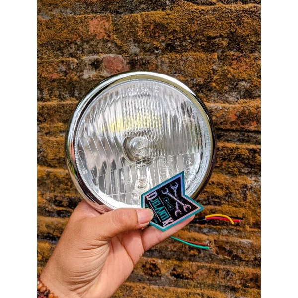 lampu depan autopal pesek headlamp autopal LED H4 lampu depan cb gl megapro tiger lampu autopal LED