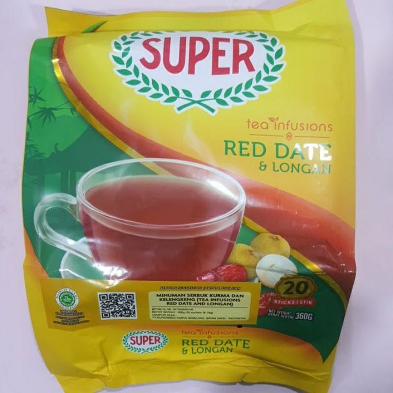 

Super Instant Red dates & Longan tea/ Serbuk Longan Kurma isi 20 sachet