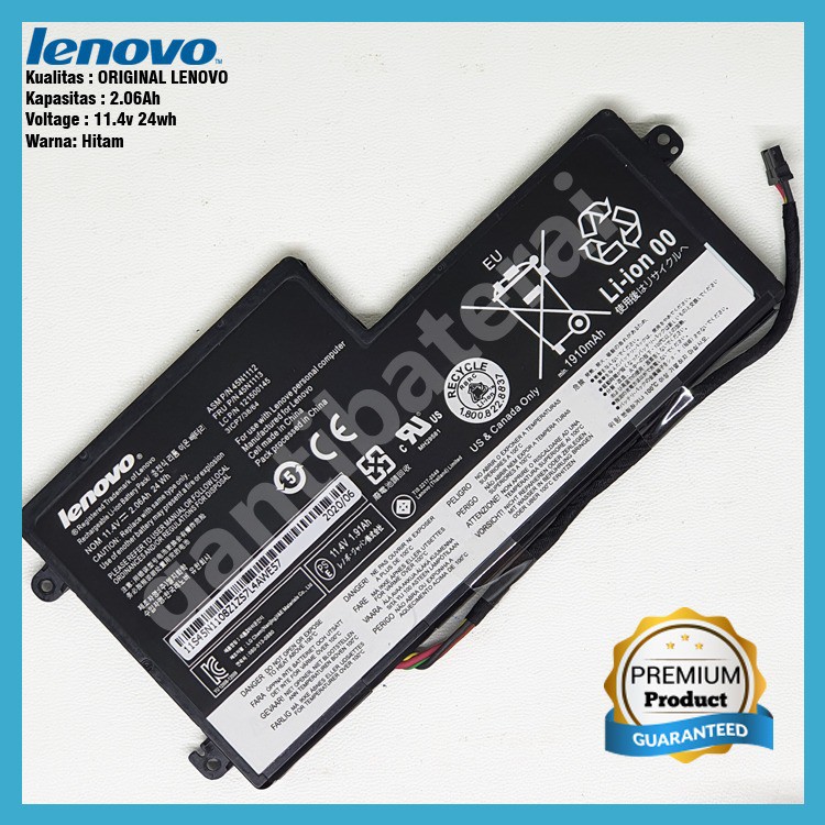 Baterai Internal Lenovo X240 X250 X240s X260 L450 L450S W550S