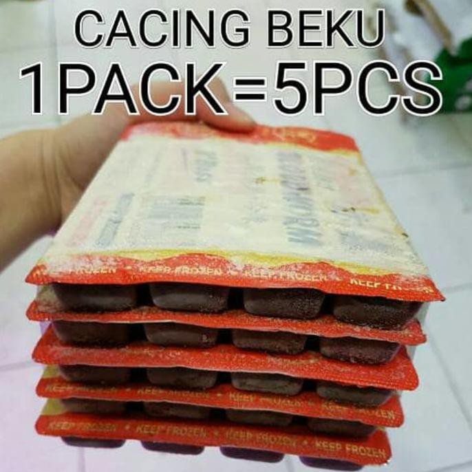

Khusus Promo!Cacing Beku 5Pcs Big Boss Makanan Frozen Bloodworm