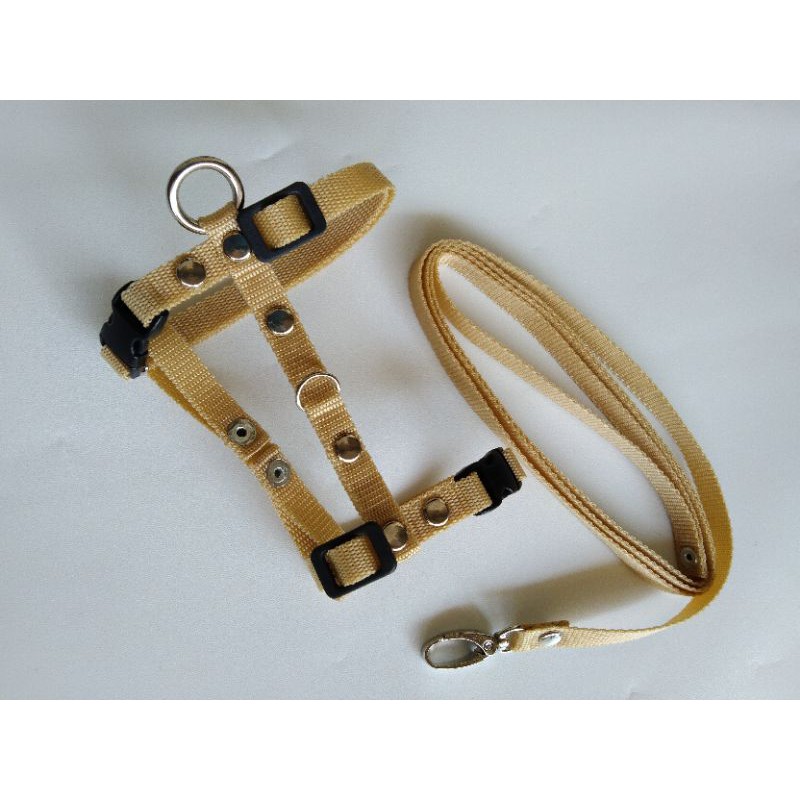 tali harnes H polos 1cm tali harnes kucing tali harnes anjing tali harnes musang