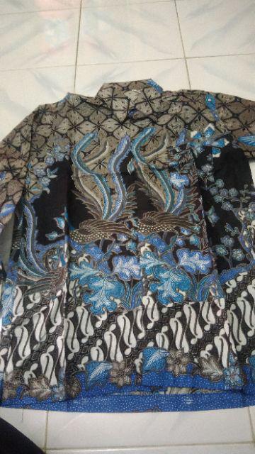 Kemeja Batik Pria Sogan Cendrawasih