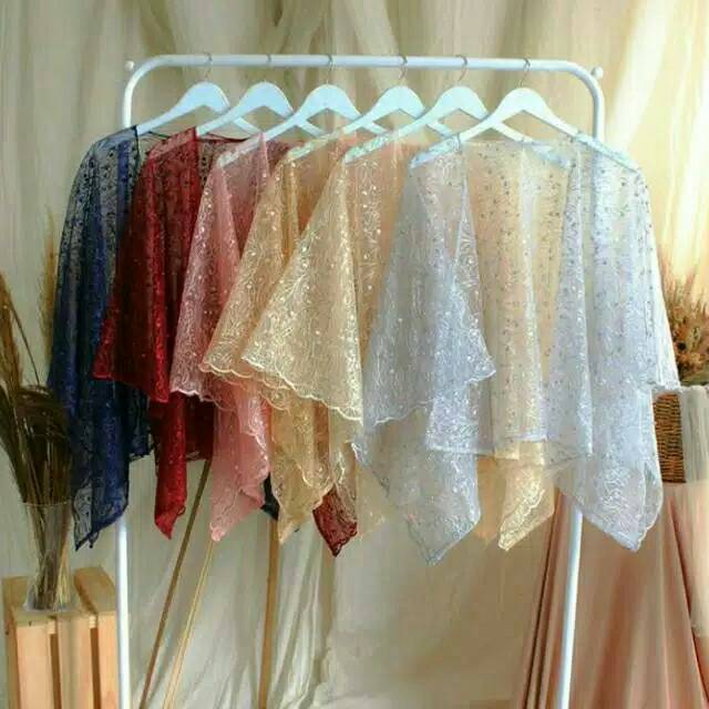 Shain Outer Cape Tile Akar Bunga Mutiara