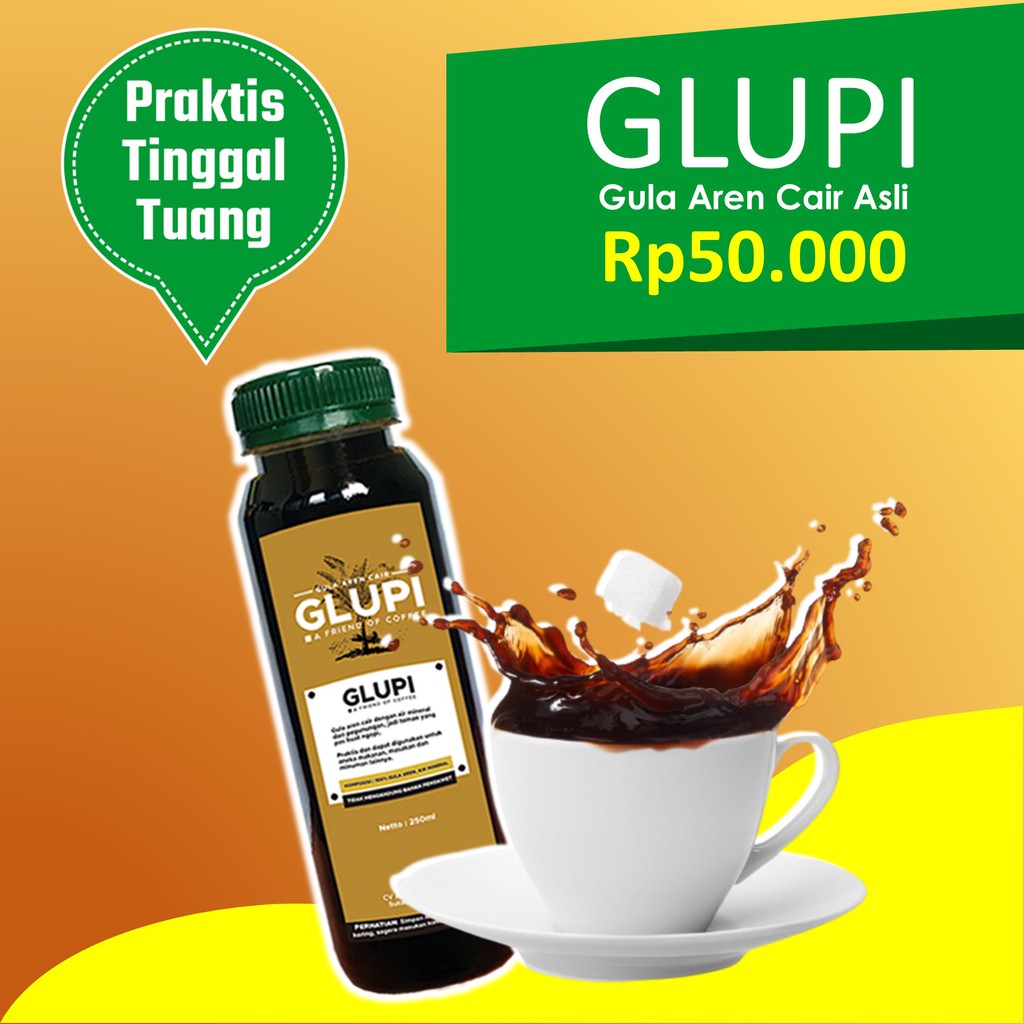 

Gula Aren Cair - Untuk Es Kopi Susu - Brown Sugar Syrup - Gula Kawung Asli - Gula Jawa Aren - Glupi