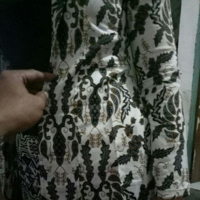 Cardigan Batik Wanita Katun Stretch Etnik Outer Big Size Ng140
