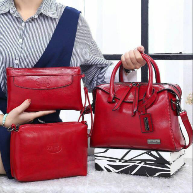 TAS BATAM IMPORT WANITA ZARA LAUDYA 1627 3 IN 1