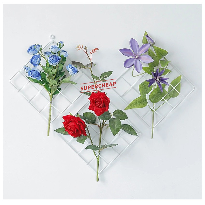 Ram 35x35 cm hiasan dinding wall mesh display kamar hijang kawat guninco Grosir Wire grid 35 x 35 cm