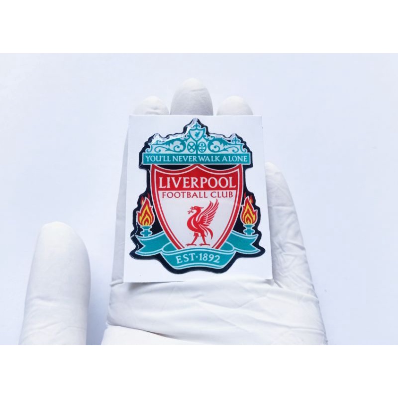 

Stiker timbul Liverpool merah