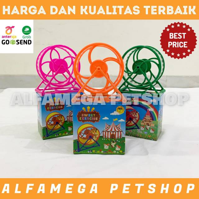 KINCIR ROLLING HAMSTER X8 - Mainan Olahraga Jogging Wheel Lari Bola Roda Putar Hamster Sweet