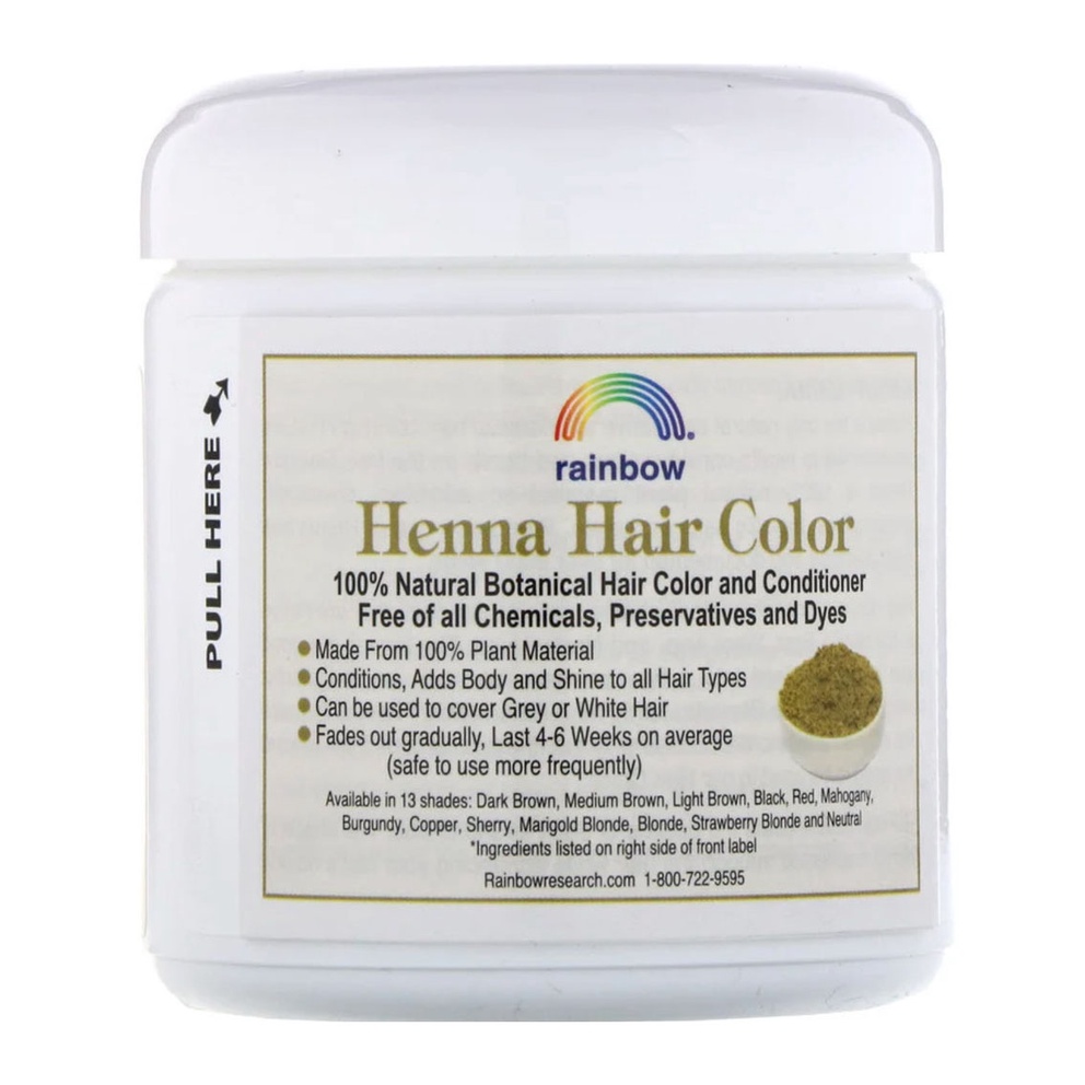 Rainbow Research Henna Burgundy 113g Pewarna Rambut Herbal ORI USA