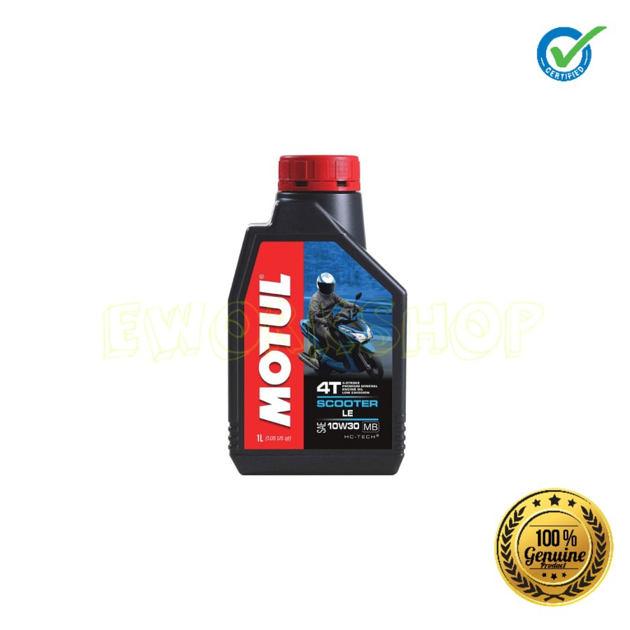 OLI MOTUL MATIC SCOOTER LE 4T 10W30 1 L 100% Original Product