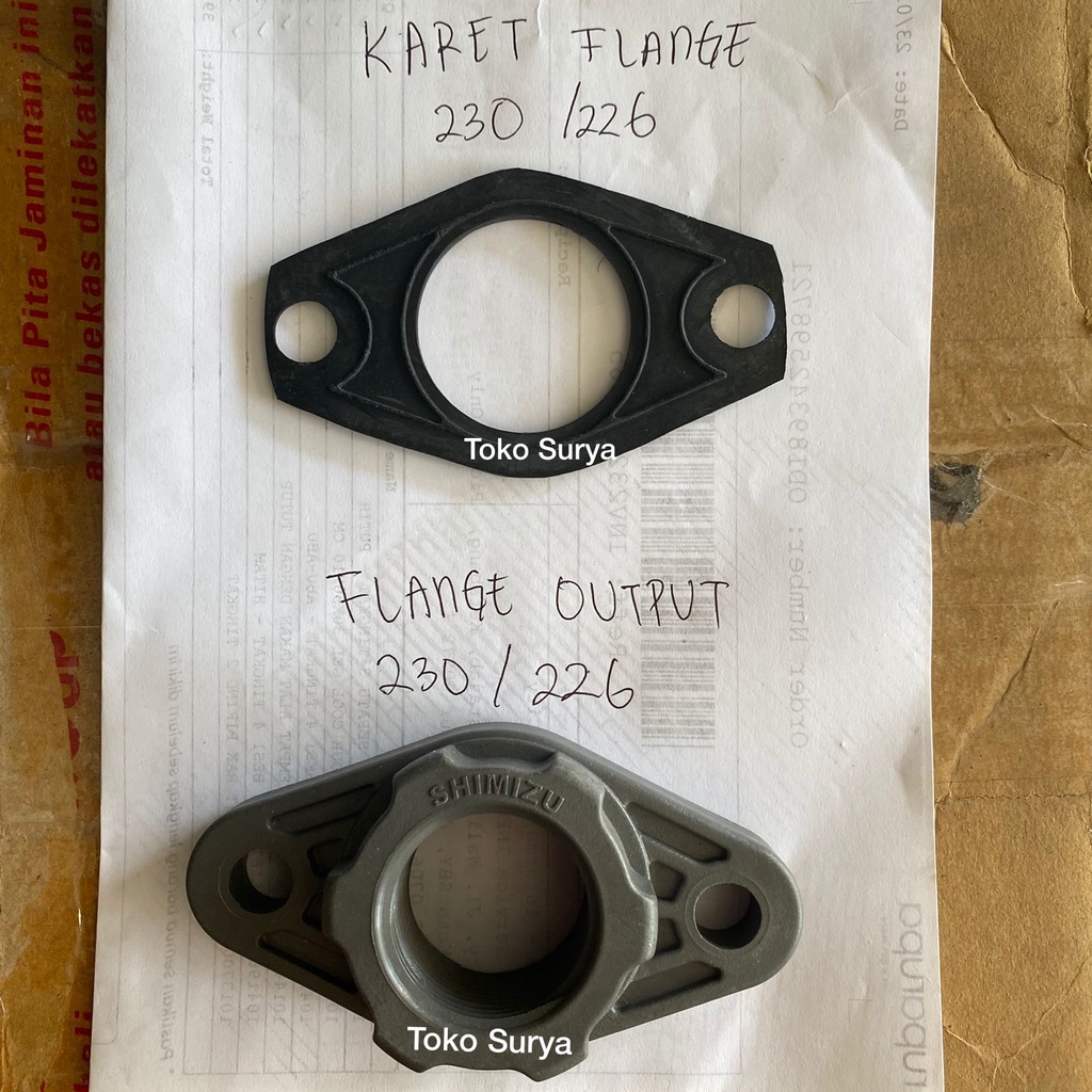 FLANGE OUTPUT SHIMIZU PS 230 BIT PS 226 BIT  karet Shimizu Flange out Pompa Air Shimizu ps 230 bit p