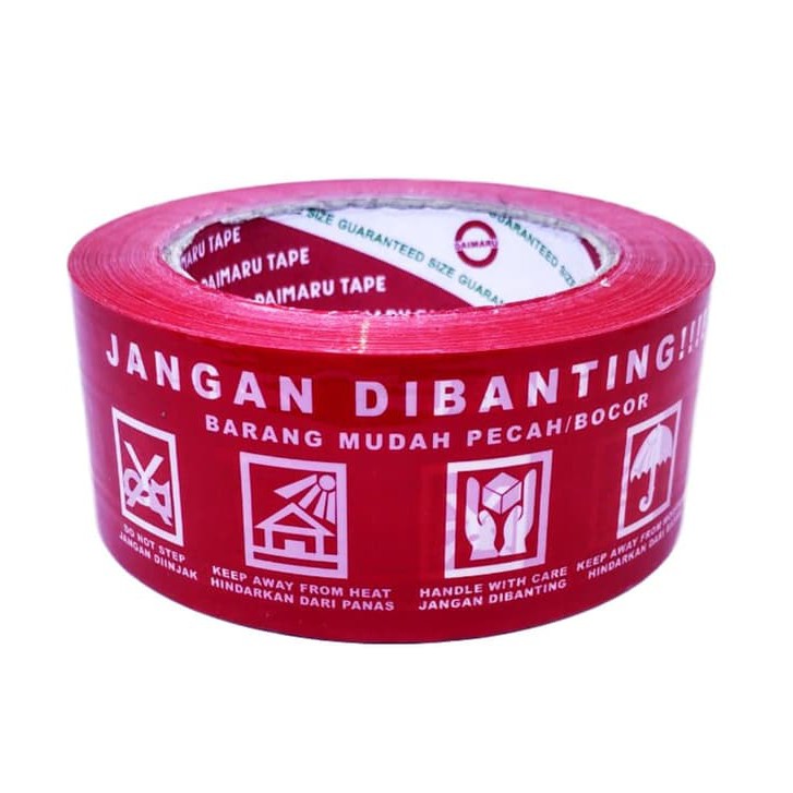 DAIMARU lakban/isolasi jangan dibanting 2 inch ASLI fragile | Shopee